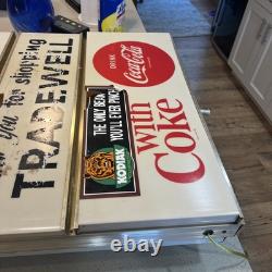 Vintage Grocery 1960's Coca-Cola Soda Clock Working Fine Original Piece