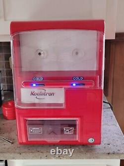 Vintage Koolatron Beer Soda Vending Machine Mini Fridge Tested Working Red