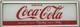 Vintage MCM 1950s Coca-Cola Backlit Vending Machine Glass Sign 24x8 AL Frame