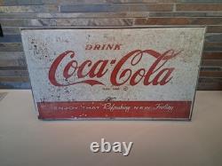 Vintage Metal Drink Coca-Cola Made To Fit A Cavalier CS-64 Marquee