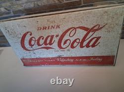 Vintage Metal Drink Coca-Cola Made To Fit A Cavalier CS-64 Marquee
