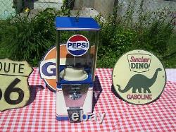 Vintage Oak Vista 60s 70s Restored Gumball Machine In 70s Pepsi Cola Theme