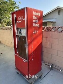 Vintage Old Coca Cola Bottle Vending Machine Dispenser