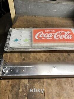 Vintage Old Soda Coke Drink Coca Cola Vendo Vending Machine Light Up Sign USA