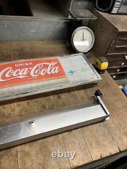 Vintage Old Soda Coke Drink Coca Cola Vendo Vending Machine Light Up Sign USA