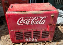 Vintage Original 30's  Coca Cola Soda Drink Salesman Cooler