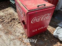 Vintage Original 30's  Coca Cola Soda Drink Salesman Cooler