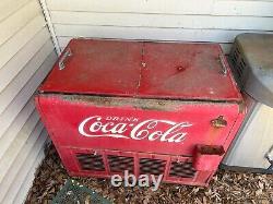 Vintage Original 30's  Coca Cola Soda Drink Salesman Cooler