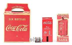 Vintage Original Coca-Cola Vending Machine Bank & Carrying Box