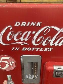 Vintage Original Vendo 39 Coca Cola/ Coke Machine. 5¢ 1948 Model All Original