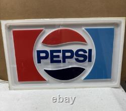 Vintage PEPSI Vending soda Machine Panel SIGN Logo Very Good Condition