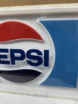 Vintage PEPSI Vending soda Machine Panel SIGN Logo Very Good Condition