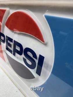 Vintage PEPSI Vending soda Machine Panel SIGN Logo Very Good Condition