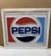 Vintage PEPSI Vending soda Machine Panel SIGN Logo Very Good Condition 1970s