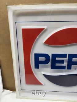 Vintage PEPSI Vending soda Machine Panel SIGN Logo Very Good Condition 1970s