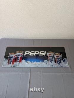 Vintage Pepsi Advertising Sign Plastic Vending Machine Insert