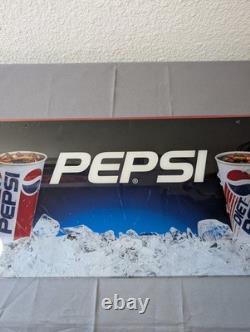Vintage Pepsi Advertising Sign Plastic Vending Machine Insert
