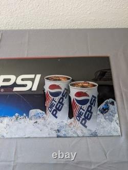 Vintage Pepsi Advertising Sign Plastic Vending Machine Insert