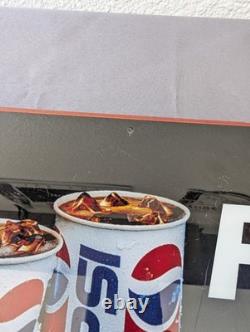 Vintage Pepsi Advertising Sign Plastic Vending Machine Insert