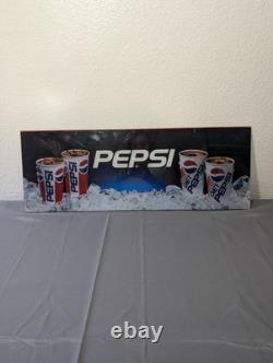 Vintage Pepsi Advertising Sign Plastic Vending Machine Insert
