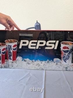 Vintage Pepsi Advertising Sign Plastic Vending Machine Insert