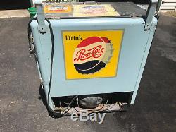 Vintage Pepsi Cola with Embossed Logo Vending Machine / Cooler Ideal Brand