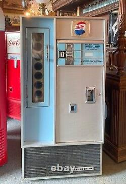 Vintage Pepsi Machine Square Top Soda Vendo 56 Retro 1960's