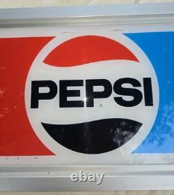 Vintage Pepsi Sign Plastic Vending Machine Insert Pepsi