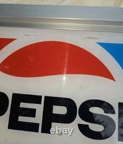 Vintage Pepsi Sign Plastic Vending Machine Insert Pepsi