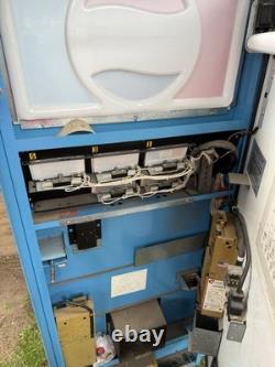 Vintage Pepsi Vending Machine Yes It Works. It Has 2 Extra Coin Mechanism Parts