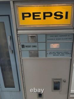 Vintage Pepsi Vendorlator 56 Soda Vending Machine Works/Cools Local Pickup