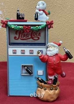 Vintage Pepsi-cola Minature Musical Vending Machine In The Box Christmas Rare