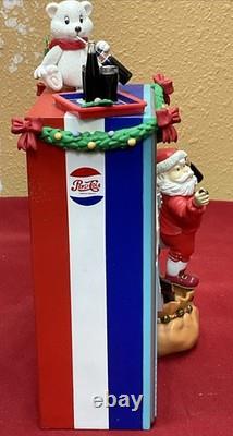 Vintage Pepsi-cola Minature Musical Vending Machine In The Box Christmas Rare