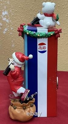 Vintage Pepsi-cola Minature Musical Vending Machine In The Box Christmas Rare