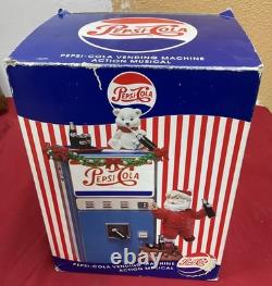 Vintage Pepsi-cola Minature Musical Vending Machine In The Box Christmas Rare