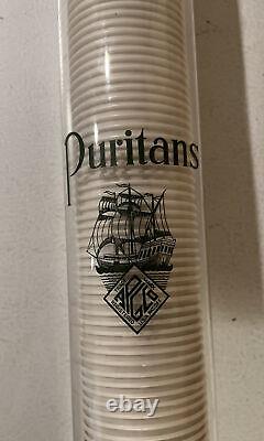 Vintage Puritan Cup Dispenser Glass Tube Soda Fountain Water Vending Machine