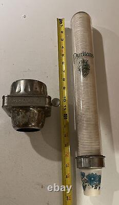 Vintage Puritan Cup Dispenser Glass Tube Soda Fountain Water Vending Machine