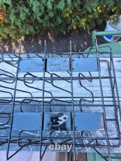 Vintage RARE Coca Cola Vending Machine Vendo empty bottle Black metal side rack