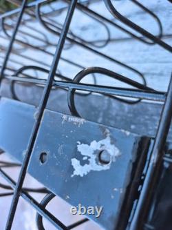 Vintage RARE Coca Cola Vending Machine Vendo empty bottle Black metal side rack