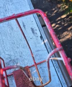 Vintage RARE Coca Cola Vending Machine Vendo empty bottle Red metal SIDE rack