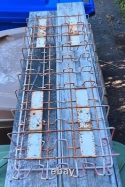 Vintage RARE Coca Cola Vending Machine Vendo empty bottle Red metal SIDE rack