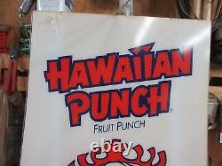 Vintage RARE Hawaiian Punch Fruit Punch Vending Machine Insert Sign NOS