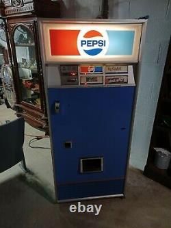 Vintage RARE PEPSI COLA VENDING MACHINE MODEL LCV1364 soda pop machine lot