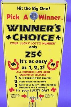 Vintage Ramm Winners Choice Pick a winner Lottery vending machine 25 cents lucky