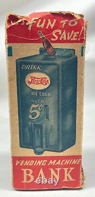 Vintage Rare Marx Toy Pepsi Co Vending Machine Toy