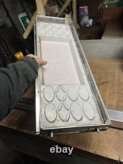 Vintage Soda Pop Coke Drink Coca Cola Vendo Vending Machine Light Up Sign Parts