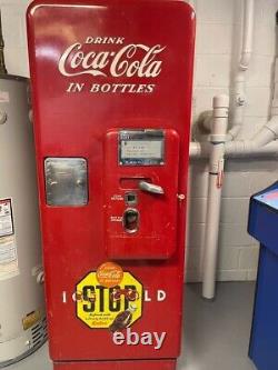 Vintage, Unrestored CAVALIER C-51 COCA-COLA Drink/Soda Machine, 75 years old