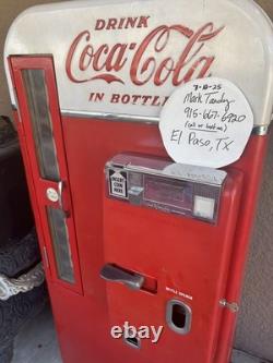Vintage, Unrestored, Coke vending machine for sale 1950's