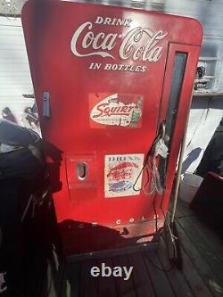 Vintage, Unrestored, Coke vending machine for sale 1950's