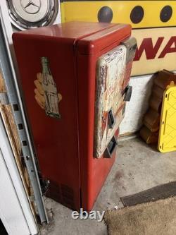 Vintage Unrestored Westinghouse Antique Coca Cola Coke vending machine 1950's